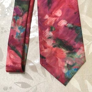 Vintage John Weitz Pink Floral Tie